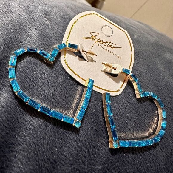 Earrings Women Blue Heart Bohemian
Hoop Cute Trendy Jewelry Earrings - Picture 8 of 14